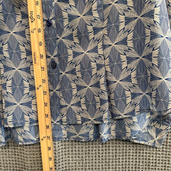 Pendleton silk blouse, Excellent condition, blue pattern, Womens Size 16 - Picture 3 of 7